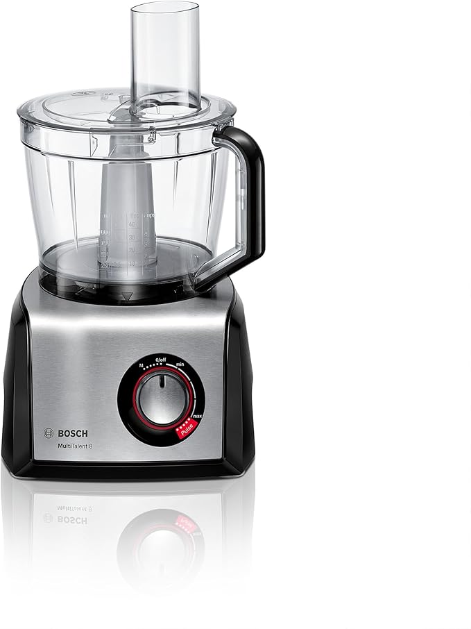Bosch - Procesador de alimentos, MultiTalent 8, 1250 W, Negro, Acero inoxidable, MC812M844Bosch - Procesador de alimentos, MultiTalent 8, 1250 W, Negro, Acero inoxidable, MC812M844