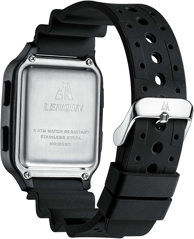 LN LENQIN Reloj Hombres Relojes Digitales para Hombres 50m Relojes Deportivos Impermeables Relojes de Muñeca para Hombres con Luz de Fondo/Temporizador/Alarma/Fecha LED