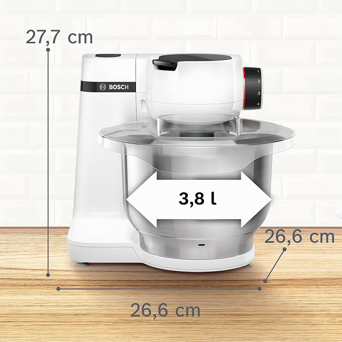 Bosch - Robot de cocina, Serie 2, MUM, 700 W, Blanco, MUMS2EW00