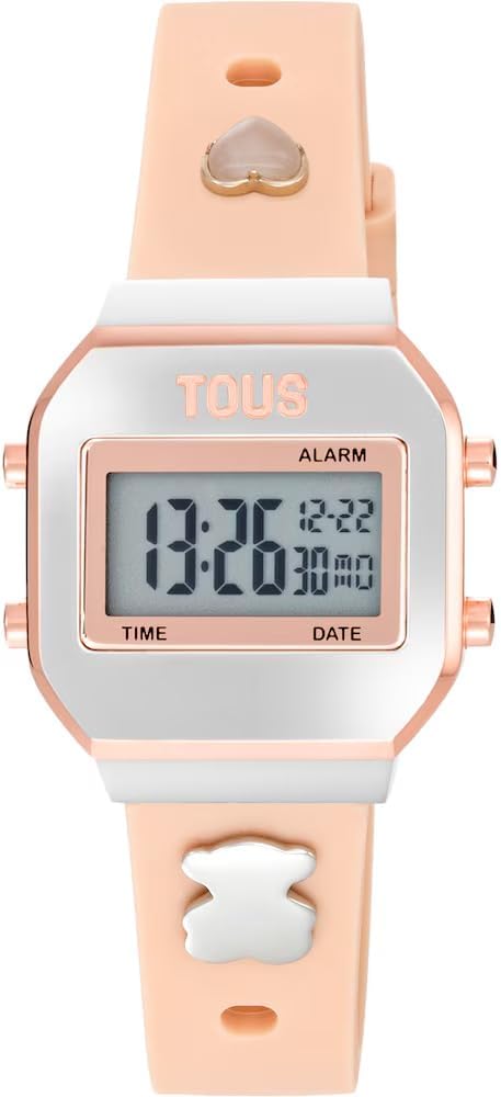 TOUS Reloj Digital XPRESURSLF Correa DE Silicona con Caja Y Hebilla Acero Inoxidable IPG