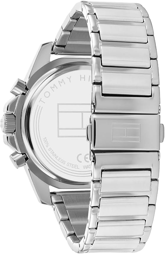 Tommy Hilfiger Reloj Analógico de Cuarzo Multifunción para Hombre con Correa en Acero Inoxidable o en SiliconaTommy Hilfiger Reloj Analógico de Cuarzo Multifunción para Hombre con Correa en Acero Inoxidable o en Silicona