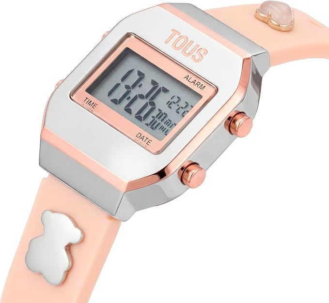TOUS Reloj Digital XPRESURSLF Correa DE Silicona con Caja Y Hebilla Acero Inoxidable IPG