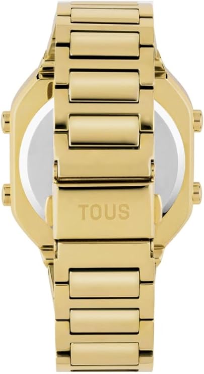 TOUS Watches d-Bear Reloj para Mujer Digital de Cuarzo con Brazalete de Acero Inoxidable bañado en Oro 3000130700