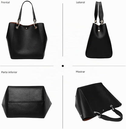 Pahajim Bolso Bandolera Mujer Grande PU Piel Tote Bag Bolsos Shopper Bolso de Mano para Compras, Fiesta, Viajes, Trabajo