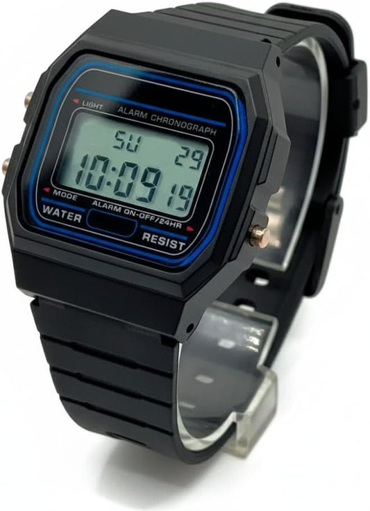 BDM Reloj Digital Vintage | Elige tu Color Favorito | Estilo Retro Años 80 Unisex | Reloj con Alarma, Cronógrafo y Luz