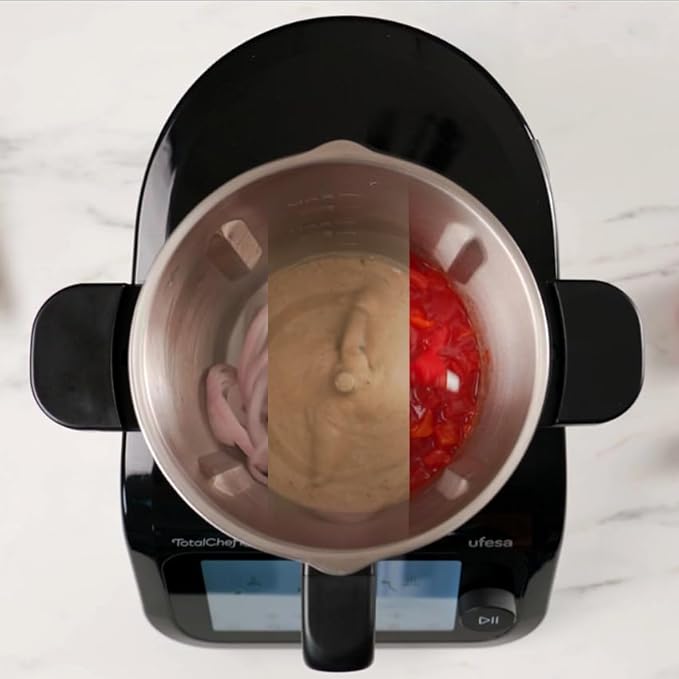 Ufesa TotalChef RK6 Robot de Cocina Multifunción Inteligente, Pantalla Digital 7”, WIFI, 30 Funciones, Jarra Acero Inox, Capacidad Máxima 3,5L, Báscula Integrada, 15 Programas, Accesorios