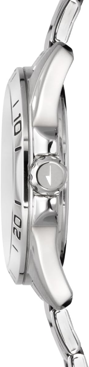 LOTUS Reloj Hombre Analógico de Acero Inoxidable 316l Plateado - Movimiento de Cuarzo - Cristal Mineral de Alta Resistencia - Resistente al Agua 5 ATM - Multifunción 18812 Trendy