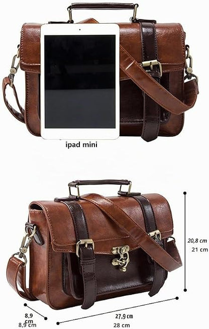 Ecosusi – Bolso bandolera para mujer, vintage, Marron 2 (marrón) - Eco012827057