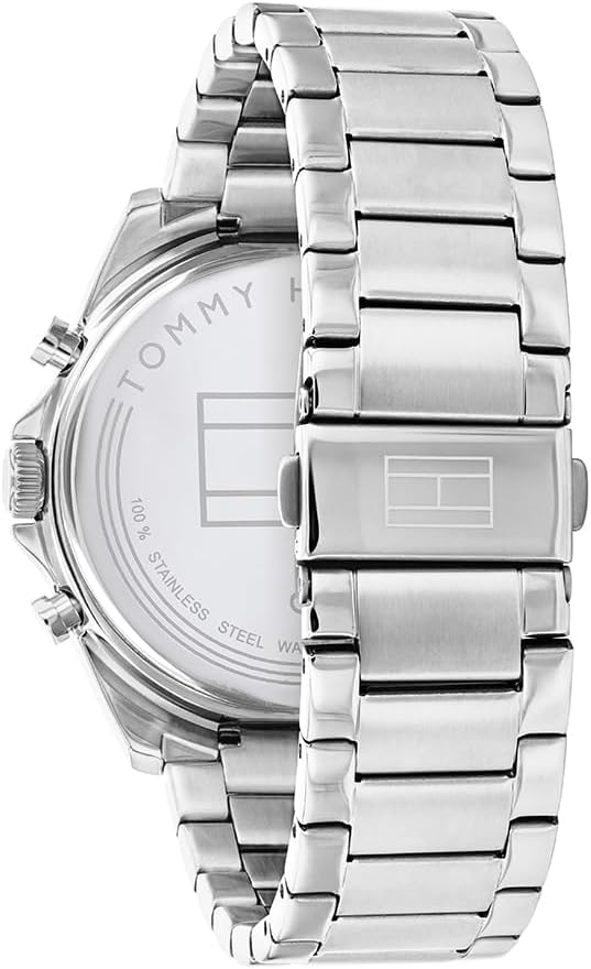Tommy Hilfiger Reloj Analógico de Cuarzo multifunción para Hombre con Correa de Malla de Acero Inoxidable y de PielTommy Hilfiger Reloj Analógico de Cuarzo multifunción para Hombre con Correa de Malla de Acero Inoxidable y de Piel