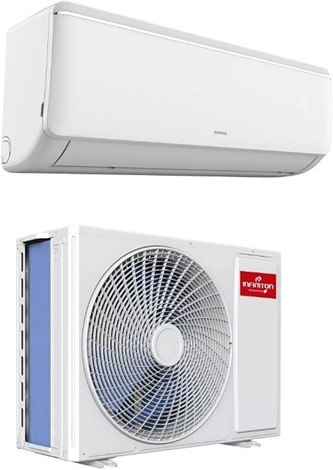 INFINITON Aire Acondicionado SPTWF09A2, 9000 BTU, Wifi, Bomba de Calor, Inverter, Deshumidificador, A+++, Blanco [Clase de eficiencia energética A++]