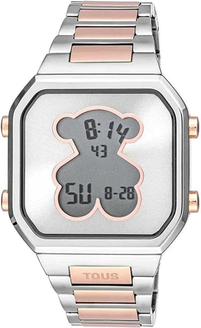 TOUS Reloj Digital con Brazalete de Acero SS D-BearTOUS Reloj Digital con Brazalete de Acero SS D-Bear