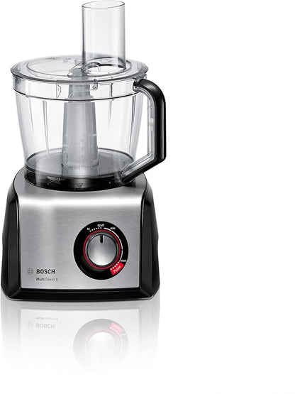 Bosch - Procesador de alimentos, MultiTalent 8, 1250 W, Negro, Acero inoxidable, MC812M844Bosch - Procesador de alimentos, MultiTalent 8, 1250 W, Negro, Acero inoxidable, MC812M844