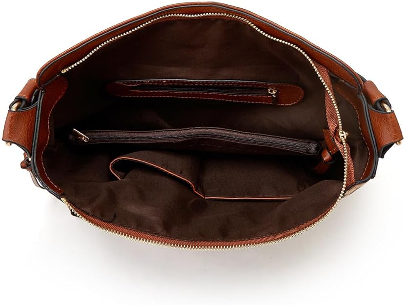Pahajim Bolso Mujer Bandolera Grande PU Cuero Bolso de Hombro Shopper Elegante Bolsos Hobo Conjunto de Bolsos y Cartera para Trabajo, Compras y Viajes