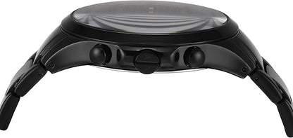 Armani Exchange Relojes de Hombre, Movimiento de Cuarzo cronógrafo y Caja de 46 mm con Correa de Acero Inoxidable