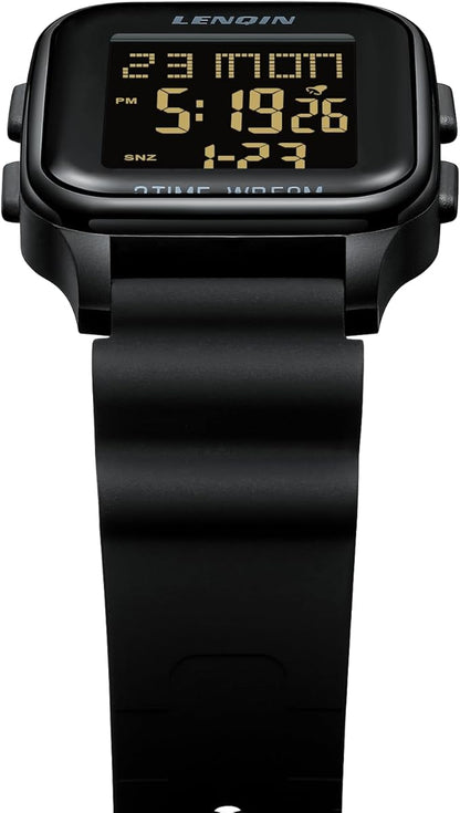 LN LENQIN Reloj Hombres Relojes Digitales para Hombres 50m Relojes Deportivos Impermeables Relojes de Muñeca para Hombres con Luz de Fondo/Temporizador/Alarma/Fecha LED