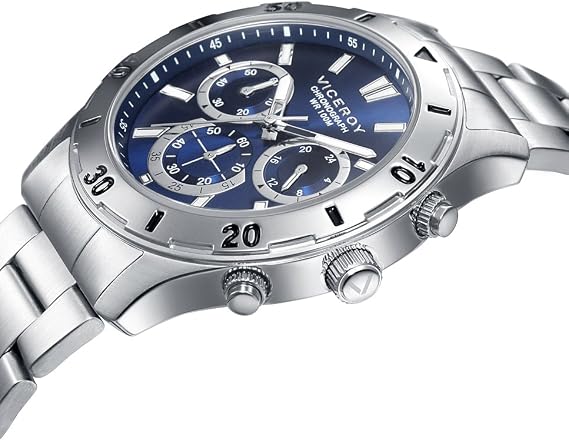 Viceroy Reloj Cronógrafo Hombre de Acero Inoxidable - 43 mm