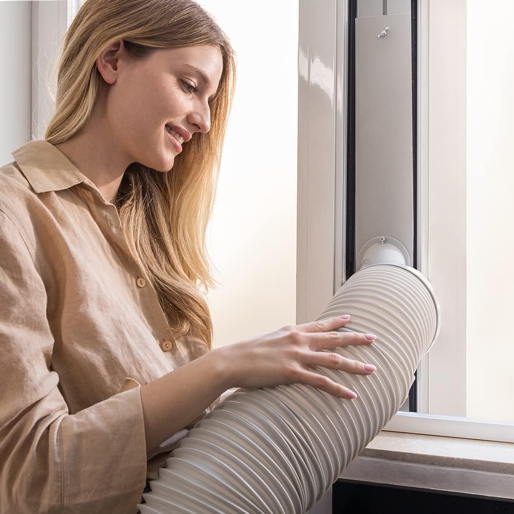 Cecotec Aire Acondicionado Portátil con Mando a Distancia ForceClima 7100. 7000 BTU, Bajo Consumo, Pantalla LED, 4 Modos, 2 Velocidades, Cobertura 15-20m2 [Clase de eficiencia energética A]