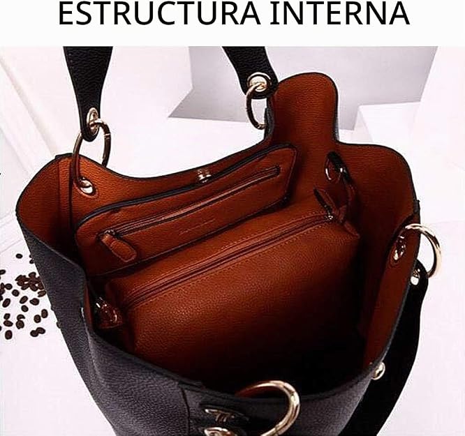 Pahajim Bolso Bandolera Mujer Grande PU Piel Tote Bag Bolsos Shopper Bolso de Mano para Compras, Fiesta, Viajes, Trabajo