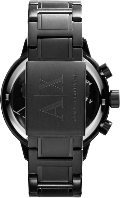 Armani Exchange Reloj Hombre, Movimiento Cuarzo cronógrafo y Caja 49mm con Correa Acero