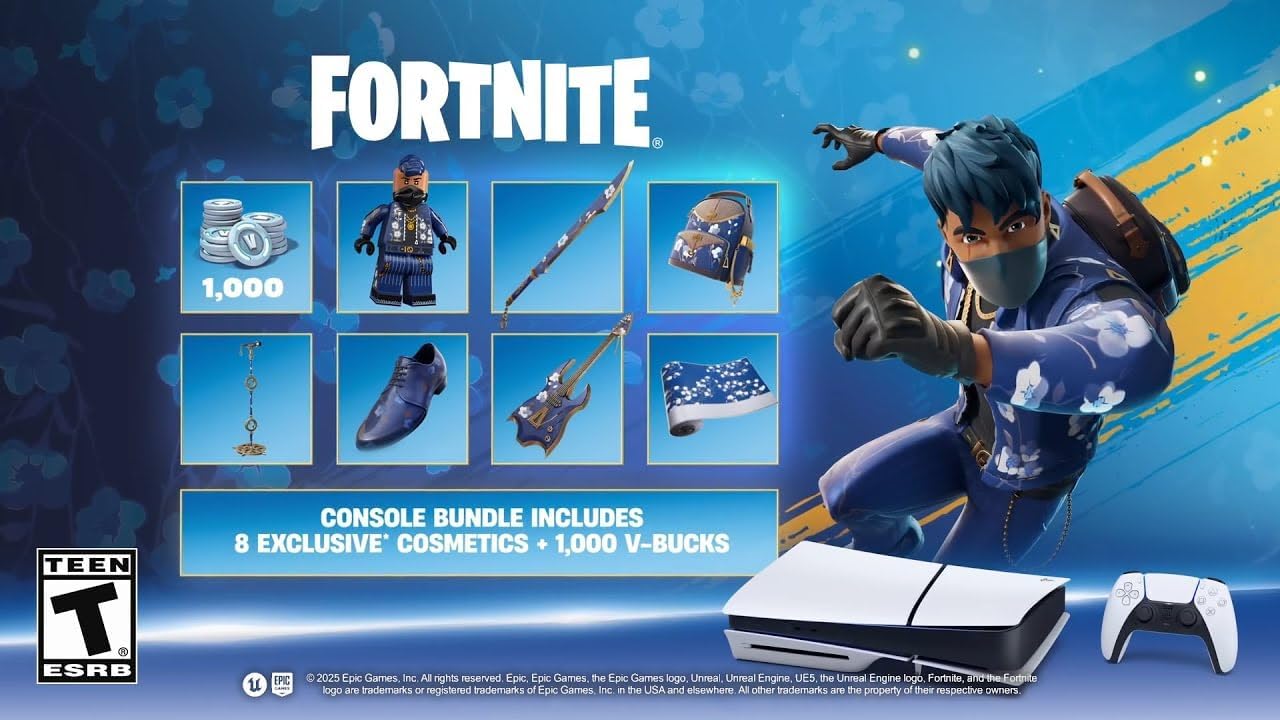 Sony Consola PlayStation5 1TB STD Bundle Fortnite Flowering Chaos