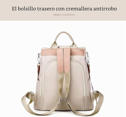 FANDARE Bolsos Mochila Mujer Bolsa de Hombro Bandolera Antirrobo Bolso Mochilas Tipo Casual Niña Bolsas Escolares Señoras Daypacks para Outdoor Viaje Commute Trabaja Impermeable Poliéster