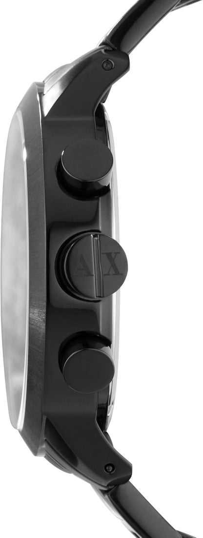 Armani Exchange Reloj Hombre, Movimiento Cuarzo cronógrafo y Caja 49mm con Correa Acero