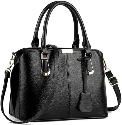 AioTio Bolsos de Mujer Grande Bolso de Hombro Bolso Bandolera Tote Bolso de Mano Cuero PU Conjunto de Bolsa Mujer Tarjetero Billetera 4pcs Set