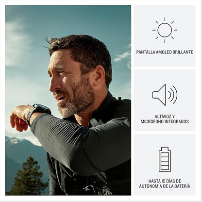 Garmin fēnix 8 Pro Zafiro, 47mm, Smartwatch Premium GPS Multideporte, Conectividad Satelital y LTE, Pantalla táctil AMOLED, Altavoz y micrófono Integrados, Mapas y hasta 15 días de autonomía, Grafito