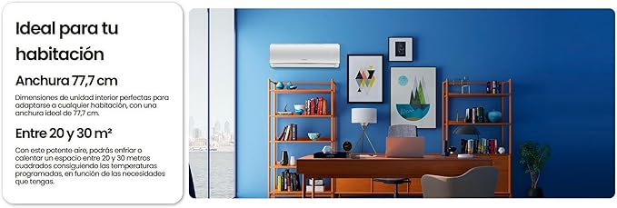 INFINITON Aire Acondicionado SPTSE12A2, 12000 BTU, Wifi Incorporado, Bomba de Calor, Control Remoto, Modo Sleep, A++, Blanco [Clase de eficiencia energética A++]