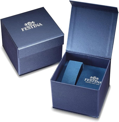 Festina Reloj Hombre Acero Inoxidable 316l - Movimiento de Cuarzo - Reloj Analógico Hombre - Resistente al Agua 5 ATM - Plateado F20434 - Special Prices