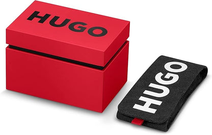 HUGO Reloj Analógico de Cuarzo para Hombre Colleción #First - Dispobible con Correa de Acero Inoxidable o de Cuero