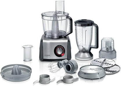 Bosch - Procesador de alimentos, MultiTalent 8, 1250 W, Negro, Acero inoxidable, MC812M844Bosch - Procesador de alimentos, MultiTalent 8, 1250 W, Negro, Acero inoxidable, MC812M844