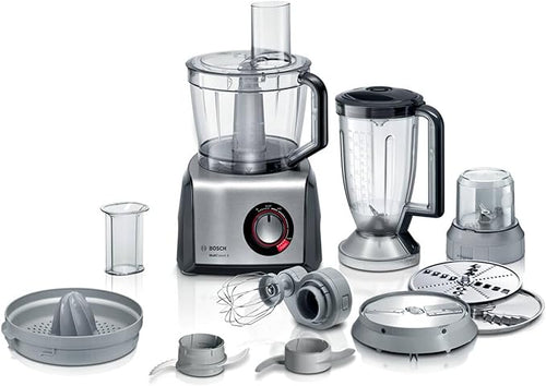 Bosch - Procesador de alimentos, MultiTalent 8, 1250 W, Negro, Acero inoxidable, MC812M844Bosch - Procesador de alimentos, MultiTalent 8, 1250 W, Negro, Acero inoxidable, MC812M844