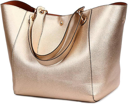 Pahajim Bolso Bandolera Mujer Grande PU Piel Tote Bag Bolsos Shopper Bolso de Mano para Compras, Fiesta, Viajes, Trabajo