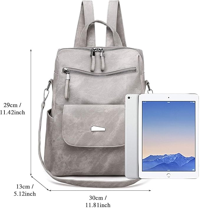 UBAYMAX Mochilas Mujer de Cuero PU,Mochila Casual de Moda,Bolso Mochila Monedero de Sintético,Bolsa de Hombro Escuela Viaje Compras Señoras,Moda Regalo para para Mujer
