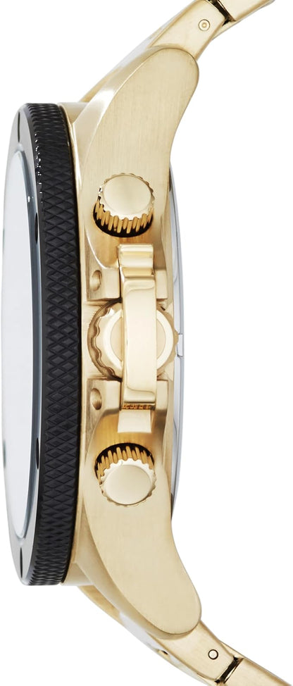 Armani Exchange Reloj hombre, Movimiento cronógrafo de cuarzo y caja de 48mm con correa de acero inoxidable