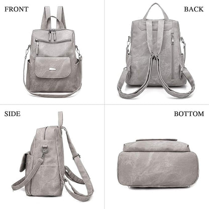 UBAYMAX Mochilas Mujer de Cuero PU,Mochila Casual de Moda,Bolso Mochila Monedero de Sintético,Bolsa de Hombro Escuela Viaje Compras Señoras,Moda Regalo para para Mujer