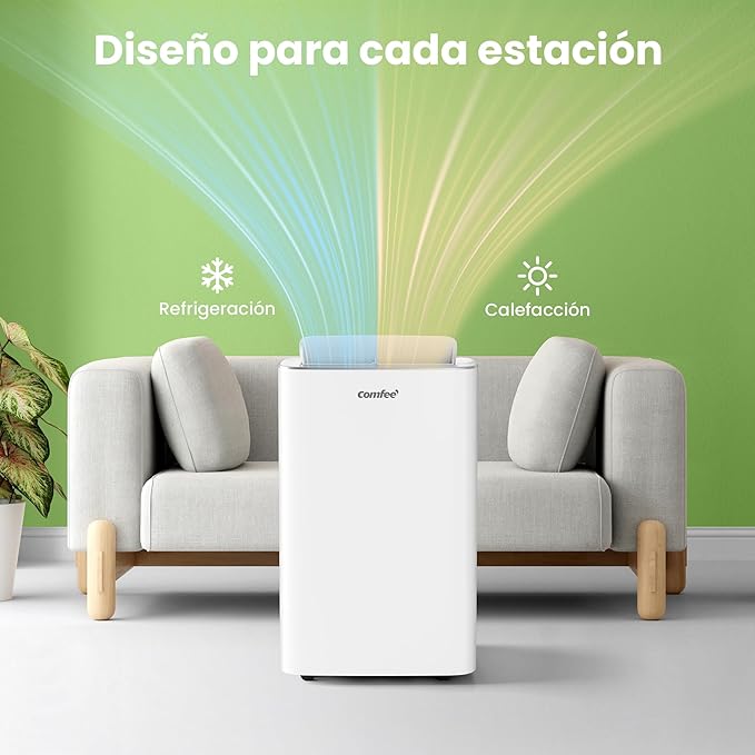 COMFEE Pingüino Aire Acondicionado Portátil Frío y Calor 3000 Frigorías / 12000 BTU - Climatizador Silencioso con Bomba Calor - Air Conditioner 4 en 1 con...
