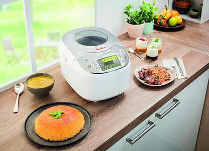 Moulinex Maxichef Advance MK8121 - Robot de cocina, 45 programas de cocción, programable hasta 24 horas, bol con capacidad hasta 4 personas, función diferido programable, Plata Premium