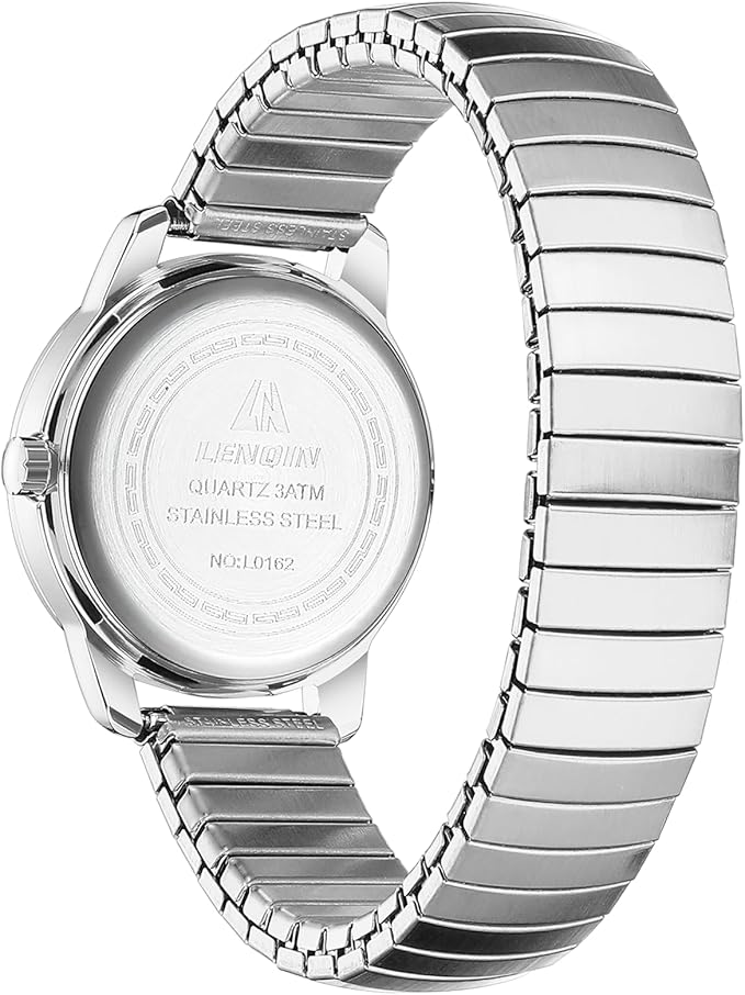 LN LENQIN Reloj Mujer Elasticay Relojes Mujeres De Acero Inoxidable Reloj A Prueba de Agua para Las Mujeres AnalóGico Cuarzo Relojes de MuñEca Banda de ExpansióN