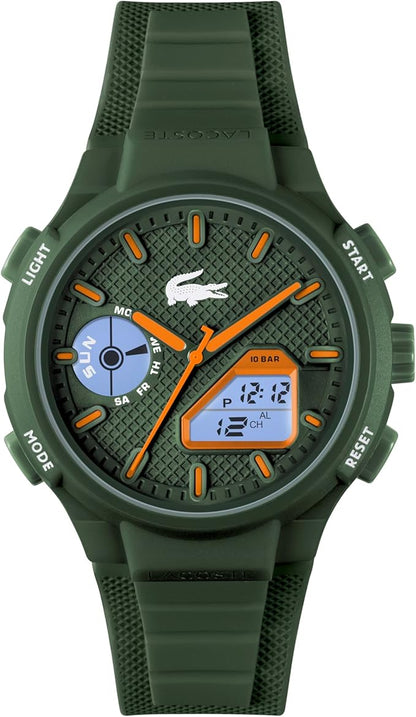 Lacoste Reloj de Cuarzo Multifuncional Analógico-Digital para Hombre Colección LC33 Collection con Correa en Silicona - Disponible para él y para Ella