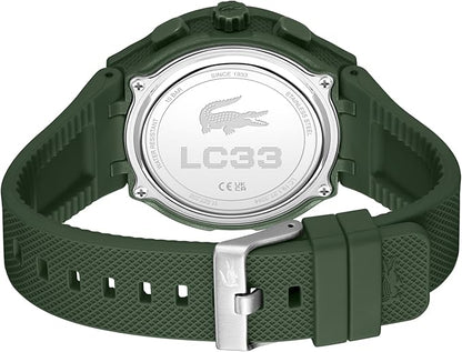 Lacoste Reloj de Cuarzo Multifuncional Analógico-Digital para Hombre Colección LC33 Collection con Correa en Silicona - Disponible para él y para Ella