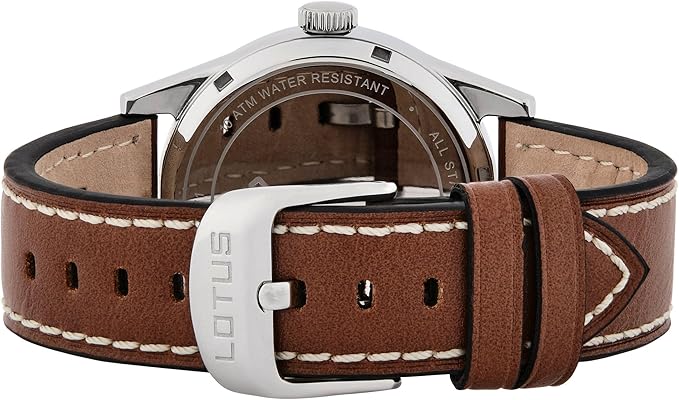 LOTUS Reloj Hombre Analógico de Cuero