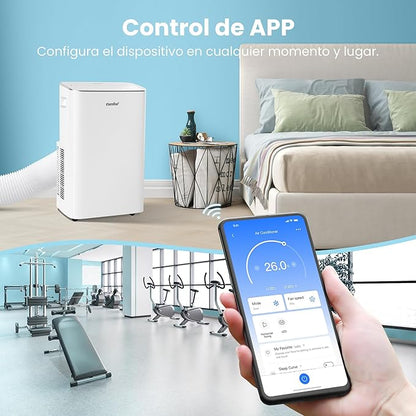 COMFEE Pingüino Aire Acondicionado Portátil Frío y Calor 3000 Frigorías / 12000 BTU - Climatizador Silencioso con Bomba Calor - Air Conditioner 4 en 1 con...