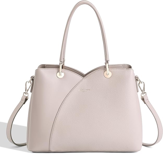 David Jones – Bolso de mano para mujer – Bolso de mano de piel sintética – Hombro – 3 compartimentos con varios bolsillos – Tote City Trabajo elegante clásico chic a la moda de tamaño mediano