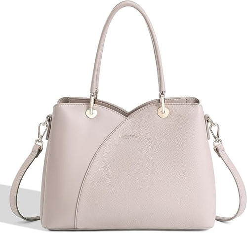 David Jones – Bolso de mano para mujer – Bolso de mano de piel sintética – Hombro – 3 compartimentos con varios bolsillos – Tote City Trabajo elegante clásico chic a la moda de tamaño mediano