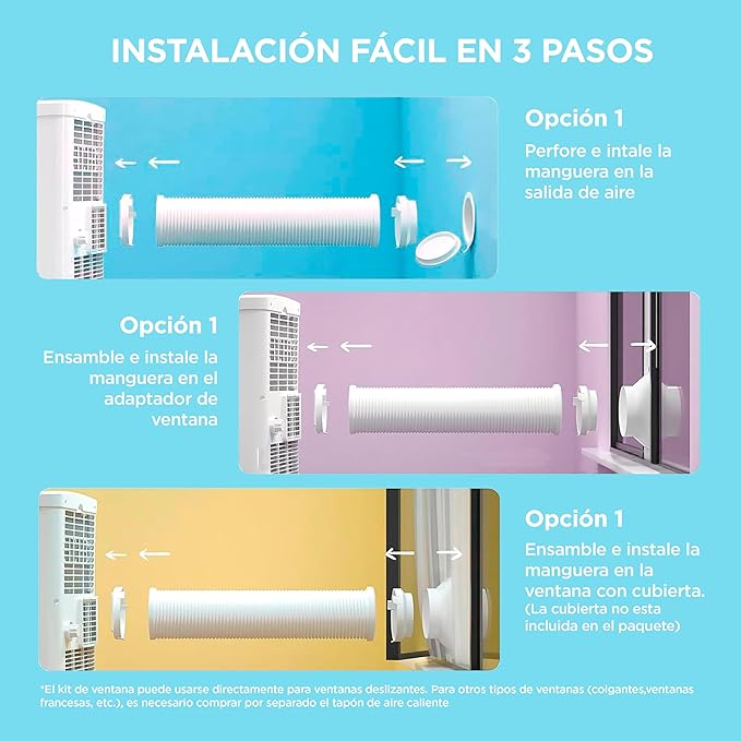 COMFEE Pingüino Aire Acondicionado Portátil 3 en 1 | 8000 BTU/2000 Frigorías Con App + Mando a Distancia | Climatizador y Deshumidificador | Bajo Consumo | Función Follow Me | Incluye kit de Ventana [Clase de eficiencia energética A]