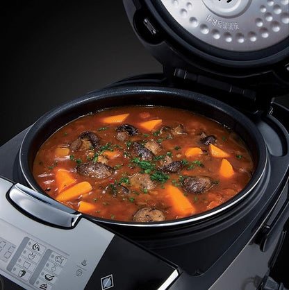 Russell Hobbs Robot de Cocina Cook@Home - Capacidad 5 L, Recipiente de Acero Inoxidable, Tapa Anticondensación, Plata - 21850-56