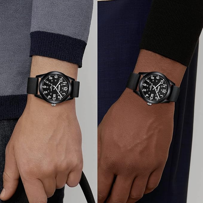 LN LENQIN Reloj Hombre Reloj de Cuarzo Analógico para Hombre