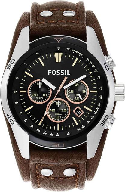Fossil Reloj para Hombre Coachman, Movimiento cronógrafo de Cuarzo